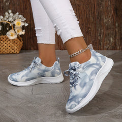Women's Ombre Sneakers Mesh Lace Up Running Trainers