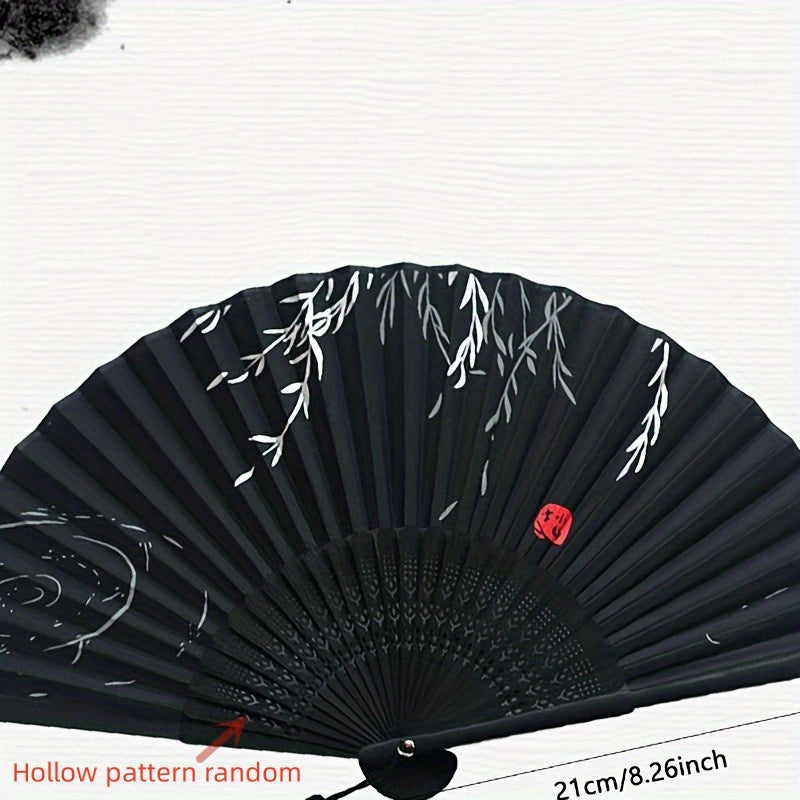 Chinese Style Folding Fan Dance Fan Women Summer Retro Classical Decorative Fan