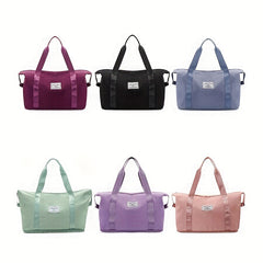 30L Travel Duffel Bag Lightweight Shoulder Bag With Shoes Compartment