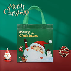 Christmas Tote Bag Santa Claus Pattern Waterproof Handbag