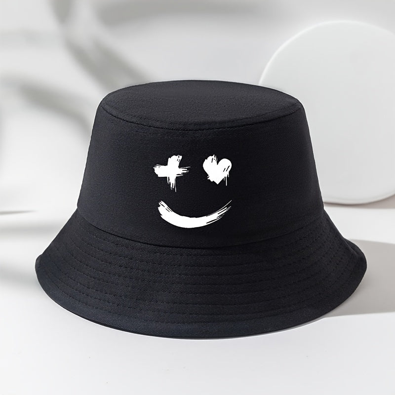 Printed Fisherman Hat Sunshade Sunscreen Basin Hat Outdoor Casual