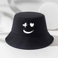Printed Fisherman Hat Sunshade Sunscreen Basin Hat Outdoor Casual