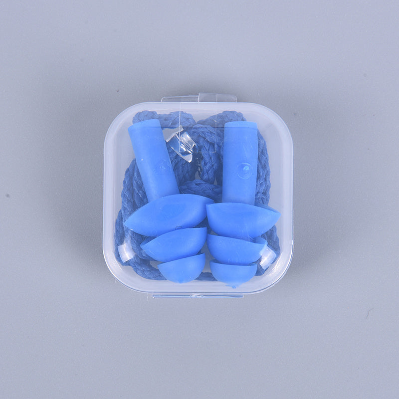 Silicone Earplugs with Waterproof Box Noise Reduction