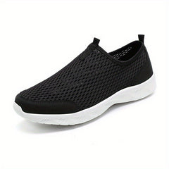 Men's Mesh Hollow Out Sneakers Slip On Walking Shoes