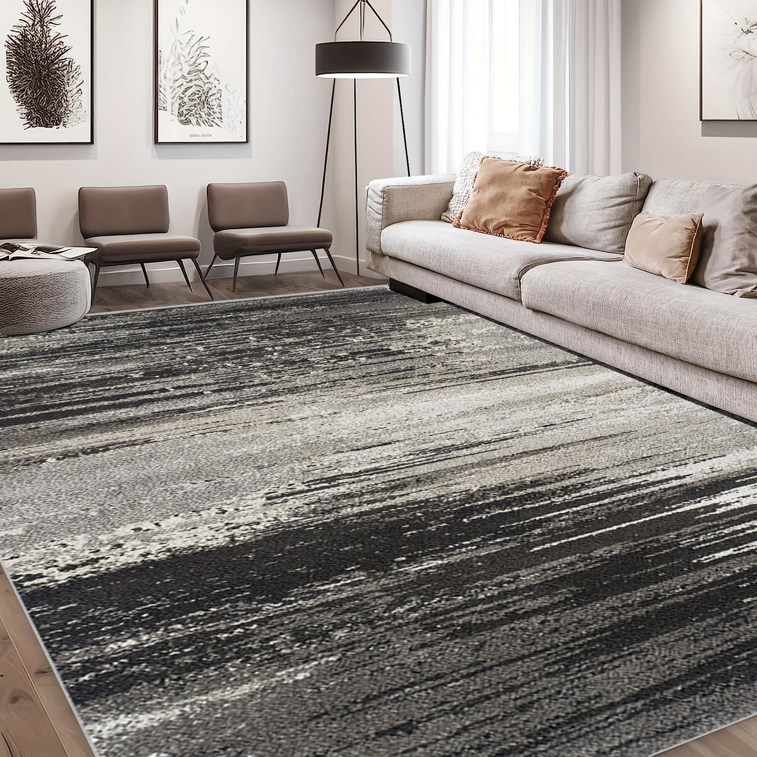 Soft Faux Sheepskin Floor Mat Anti-Skid Throw Rug