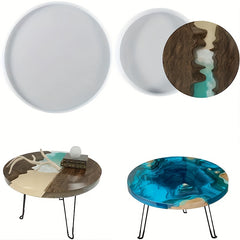 Large Round Silicone Mold For River Table Making DIY Crystal Epoxy Resin Mold