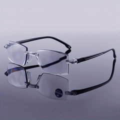 Anti Light Dual Focus Reading Glasses for Reading Books Newspapers