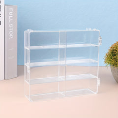 Car Model Storage Box 8 Slot Clear Display Shelf Toy Car Dustproof Storage