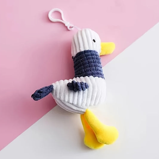 Mr Bean Teddy Bear Keychain Squeaking Pendant Cartoon Doll