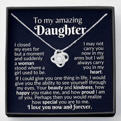 Love Knot Necklace for Daughter - Gift for Children