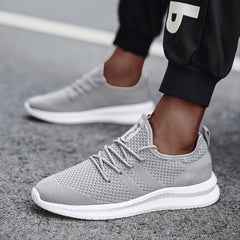 Men's Knit Running Shoes Lightweight Outdoor Sneakers