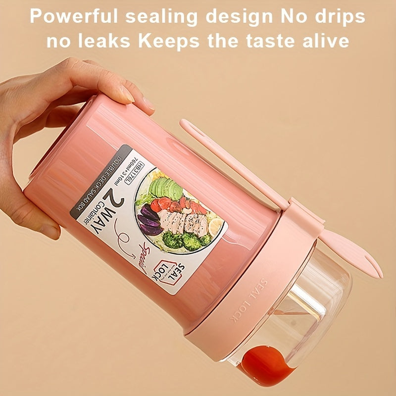 Fresh Salad Cup Keep Fit Meal Shaker BPA Microwave Safe Perfect Outdoor Camping