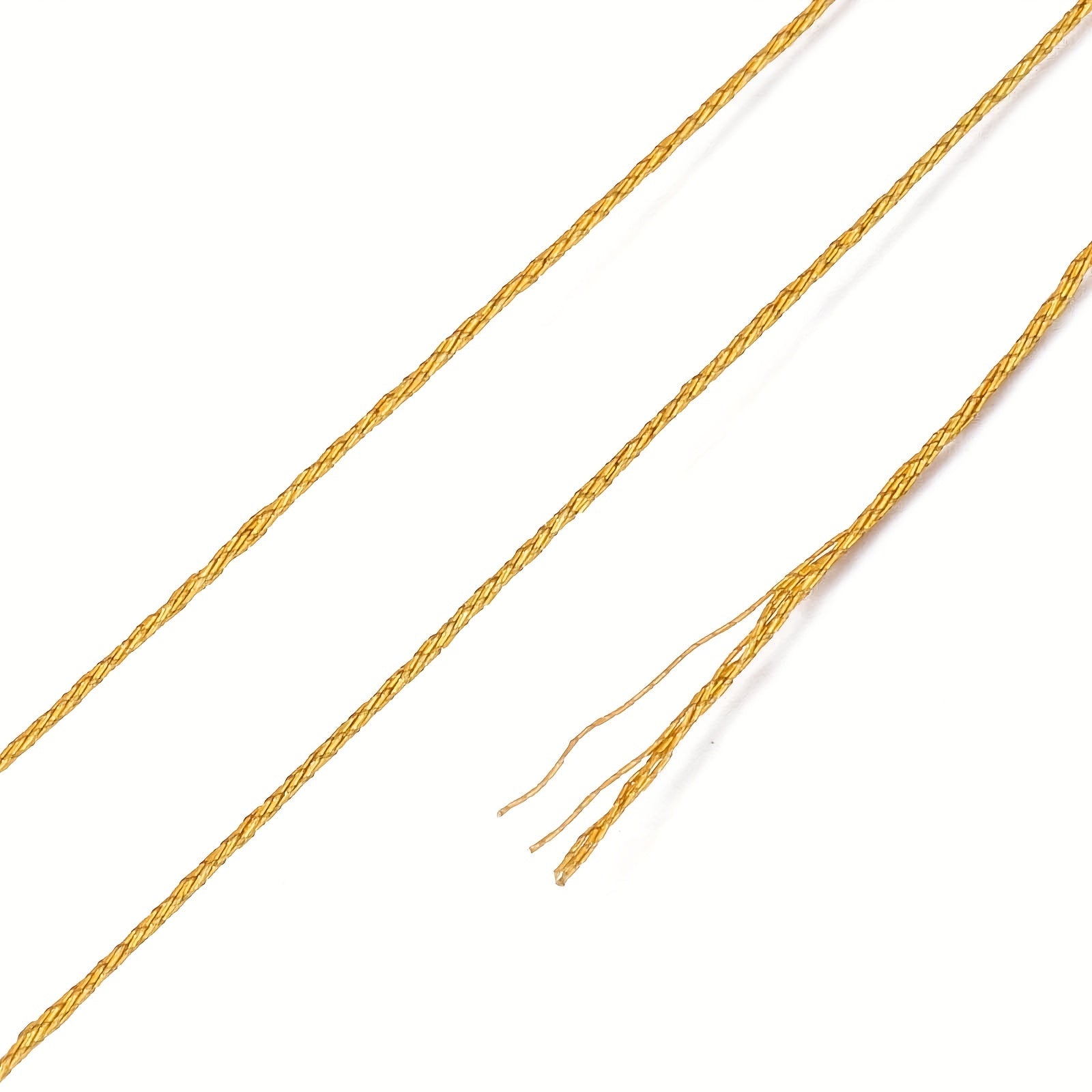 50m Golden Silk Thread for DIY Jewelry Making