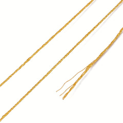 50m Golden Silk Thread for DIY Jewelry Making