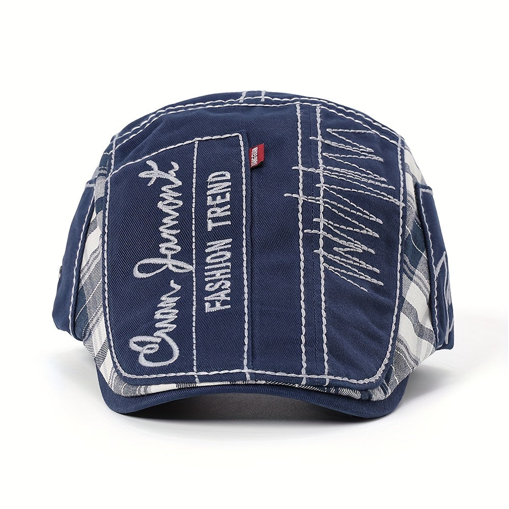Plaid Newsboy Cap Summer Autumn Beret Hat Casual Boinas Golf Hats