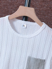 Boys Casual Stripe Graphic Short Sleeve T shirt & Shorts Set