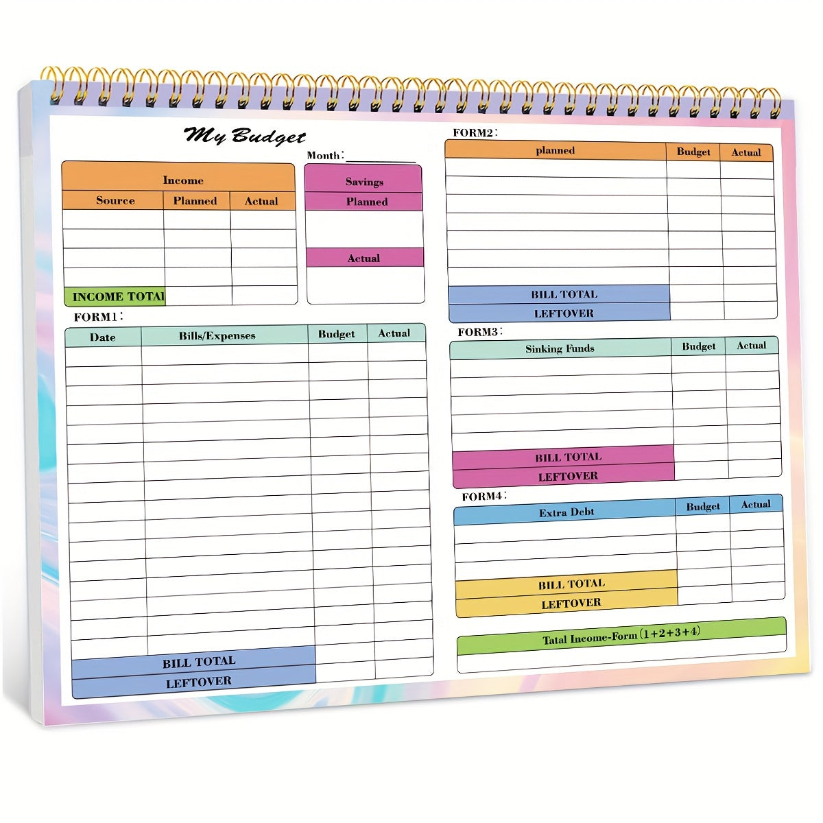 B5 Budget Planner - 100 Pages - Weekly & Monthly - Manage Finances