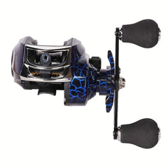 7.2:1 Ratio All Metal Fishing Reel Long Throw Max Drag 10KG