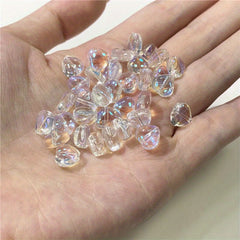 10mm Heart Glass Beads With Tassels DIY Hand Hairpins Jewelry
