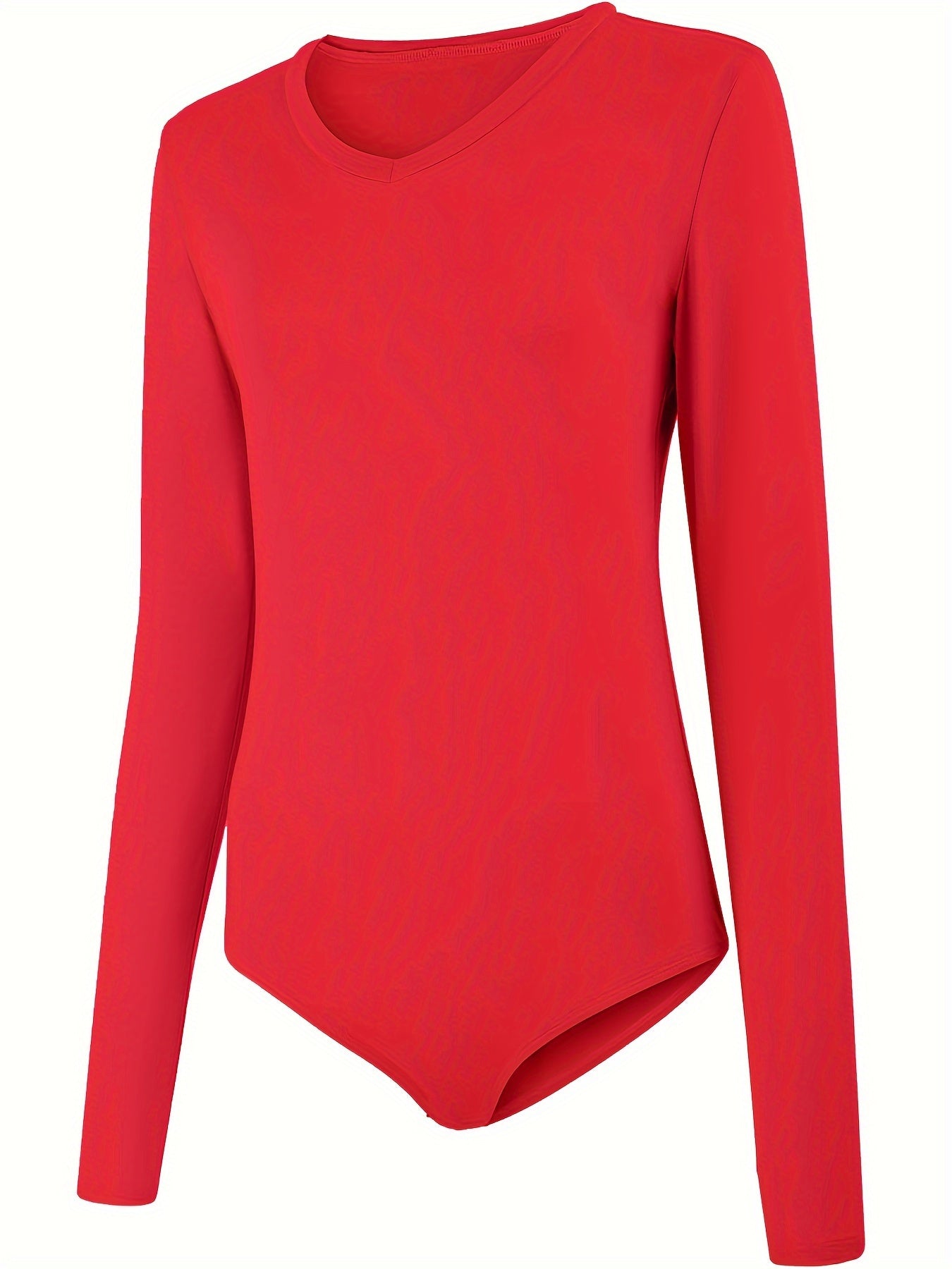 Long Sleeve Round Neck Jumpsuit Solid Yoga Sports Bodysuit Women's Activewear