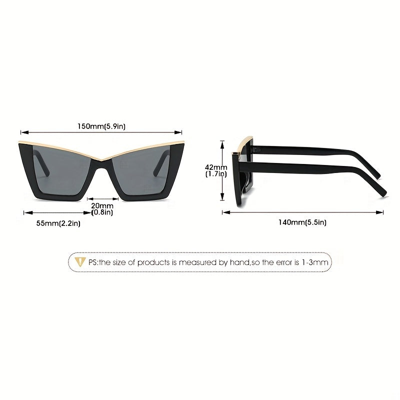 Y2K Cat Eye Sunglasses Hiphop Gradient UV400