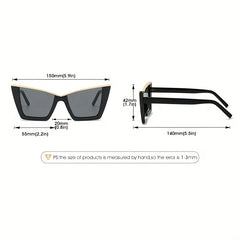 Y2K Cat Eye Sunglasses Hiphop Gradient UV400