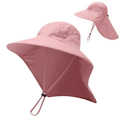 Quick-Drying Sun Hat with Neck Flap for Outdoors