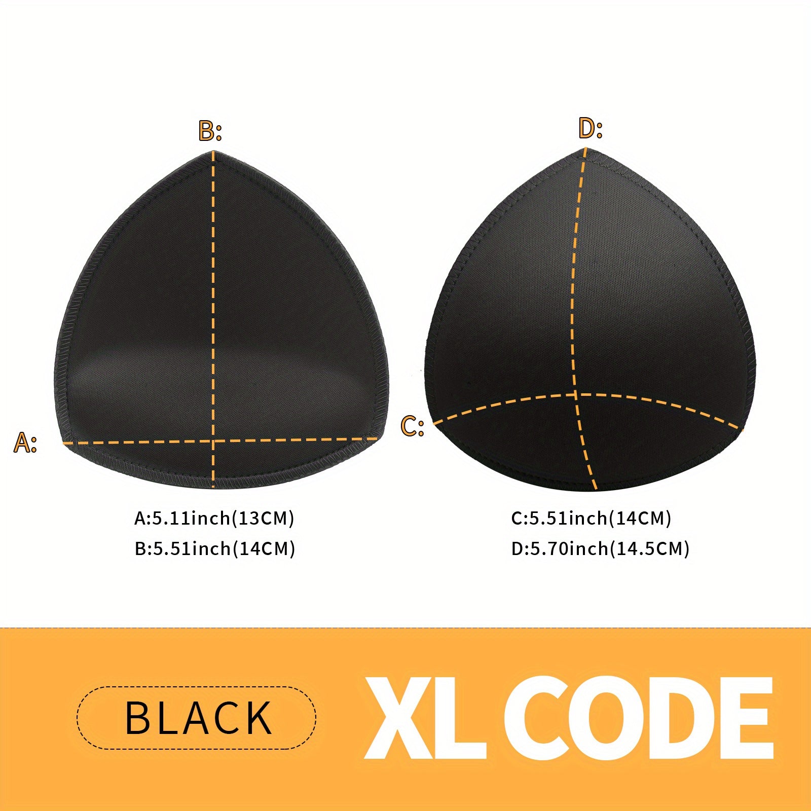 Comfy Bra Pads Inserts Underwear Pad Women's Lingerie Accessory