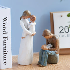 Resin Angel Statues for Mothers and Children