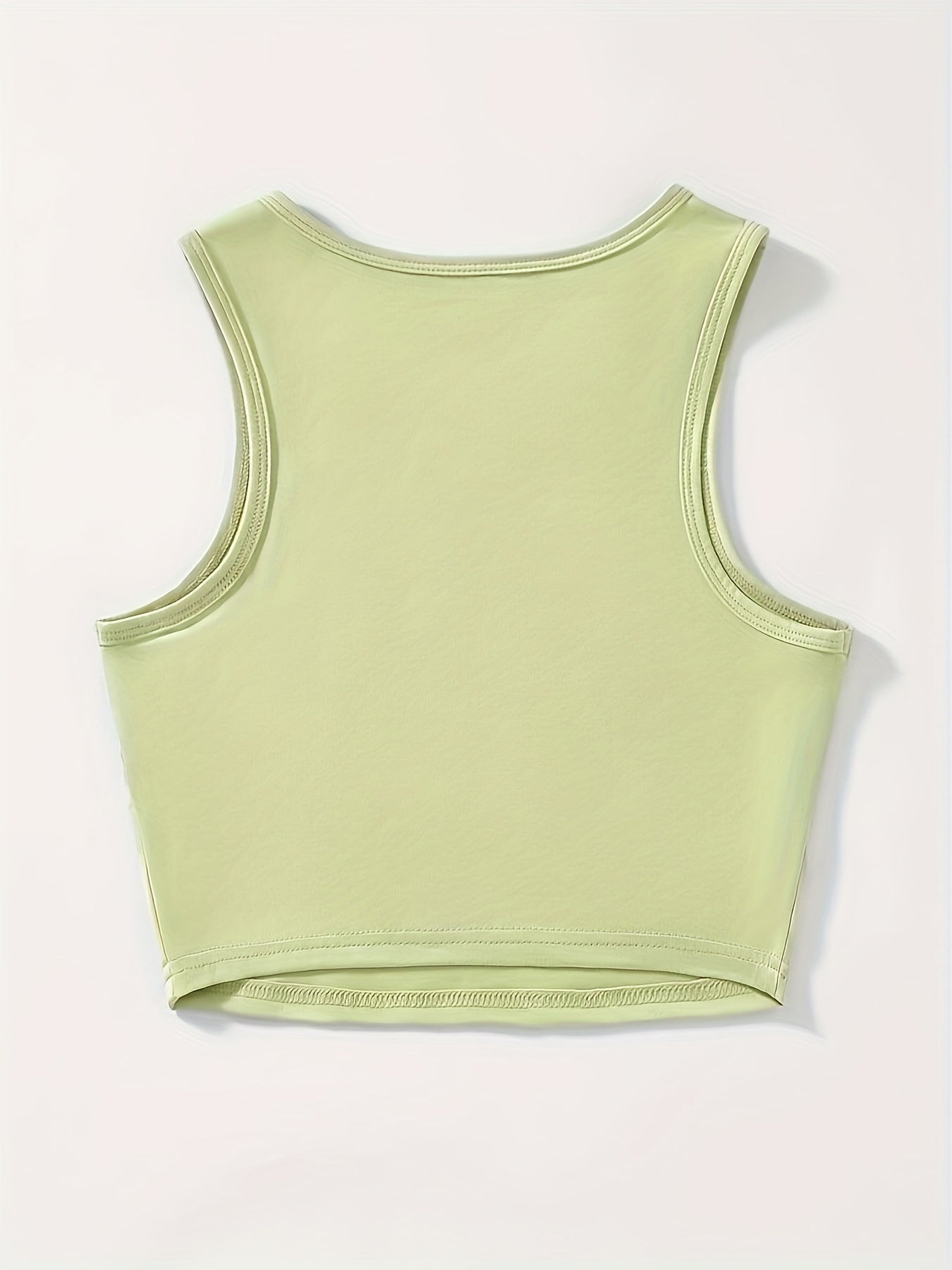Flower & Letter Print Tank Top Sexy Sleeveless Summer Top