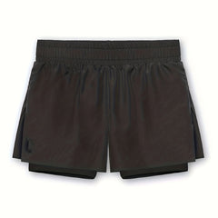 Men's High Stretch Sports Shorts with Zipper Pocket