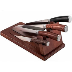 Solid Wood Holder for Fruit Knives and Kitchen Knives