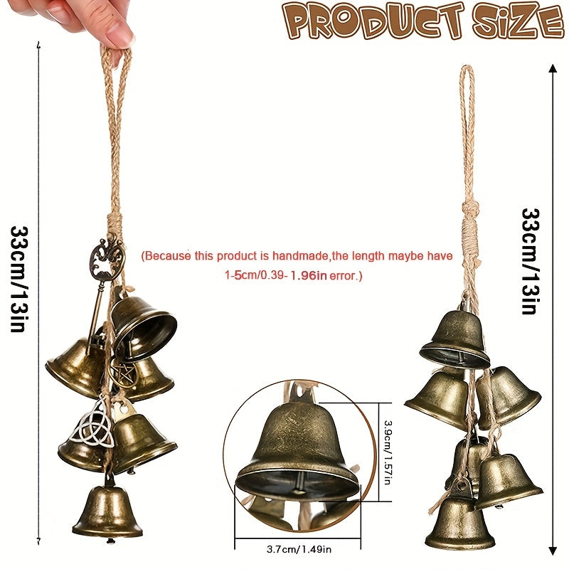 Witch Bells Protection Door Hangers Wiccan Magic Wind Chimes