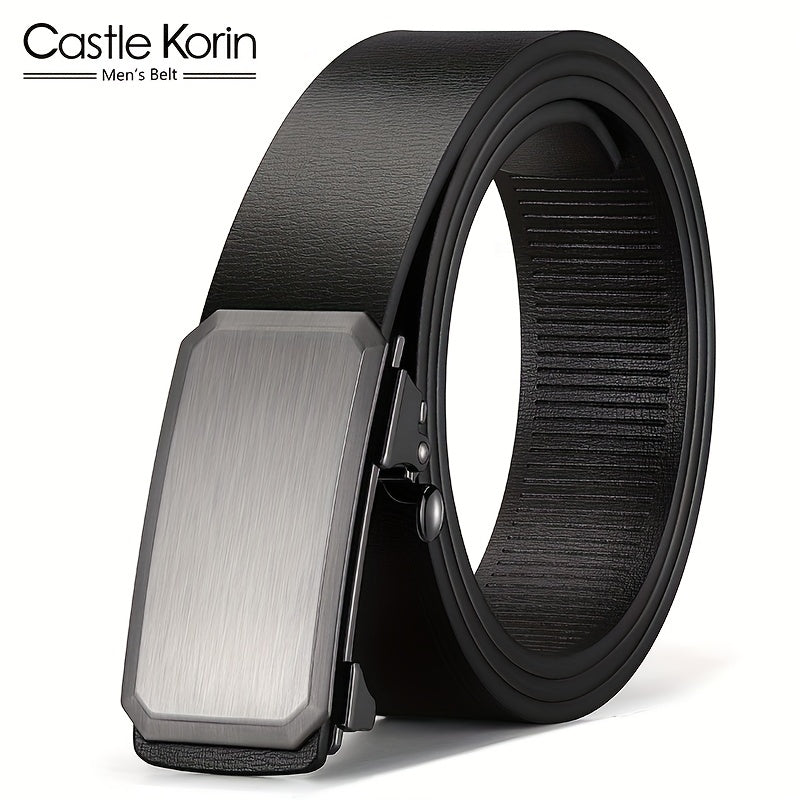 Stylish Leather Automatic Buckle Business Belt for Men