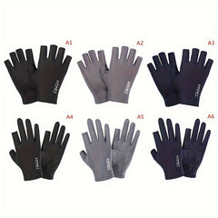 Breathable Ice Silk Anti-UV Outdoor Sports Gloves