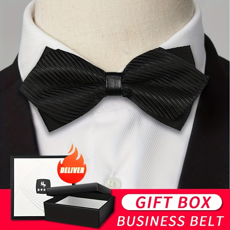 Men's Striped Bow Tie for Business Party Wedding