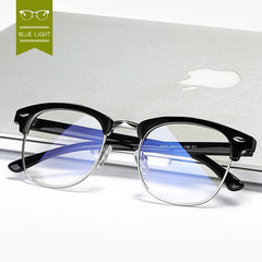 Women's Semi Rimless Light Blocking Glasses Frame