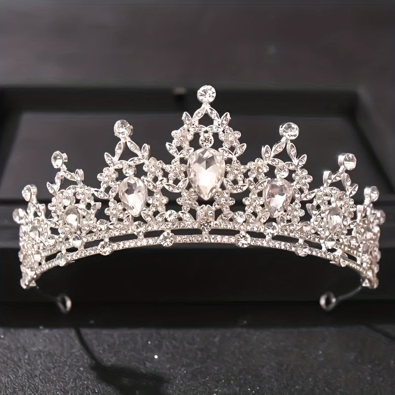 Crystal Wedding Crown Rhinestone Hairband Headband Girls Princess Tiara