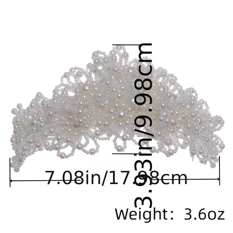 Pearl Crown Princess Wedding Bridal Tiara Headwear