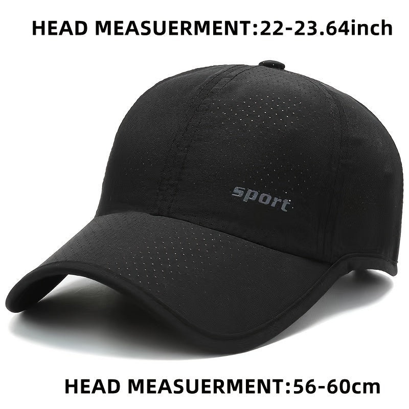 Men's Summer Thin Quick-drying Peaked Cap Outdoor Sunscreen Travel Sun Hat