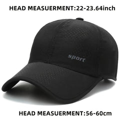 Men's Summer Thin Quick-drying Peaked Cap Outdoor Sunscreen Travel Sun Hat