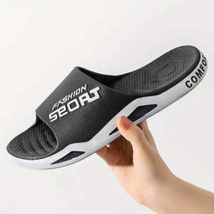 Men's Quick Drying Non Slip Slides - Comfortable Indoor/Outdoor Summer Sandals