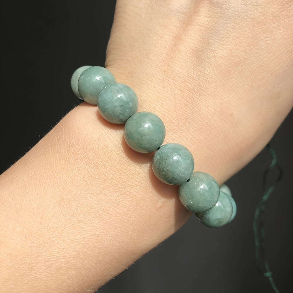 Burmese Jade Stone Beads 6-10mm Smooth Round Spacer for Jewelry Making