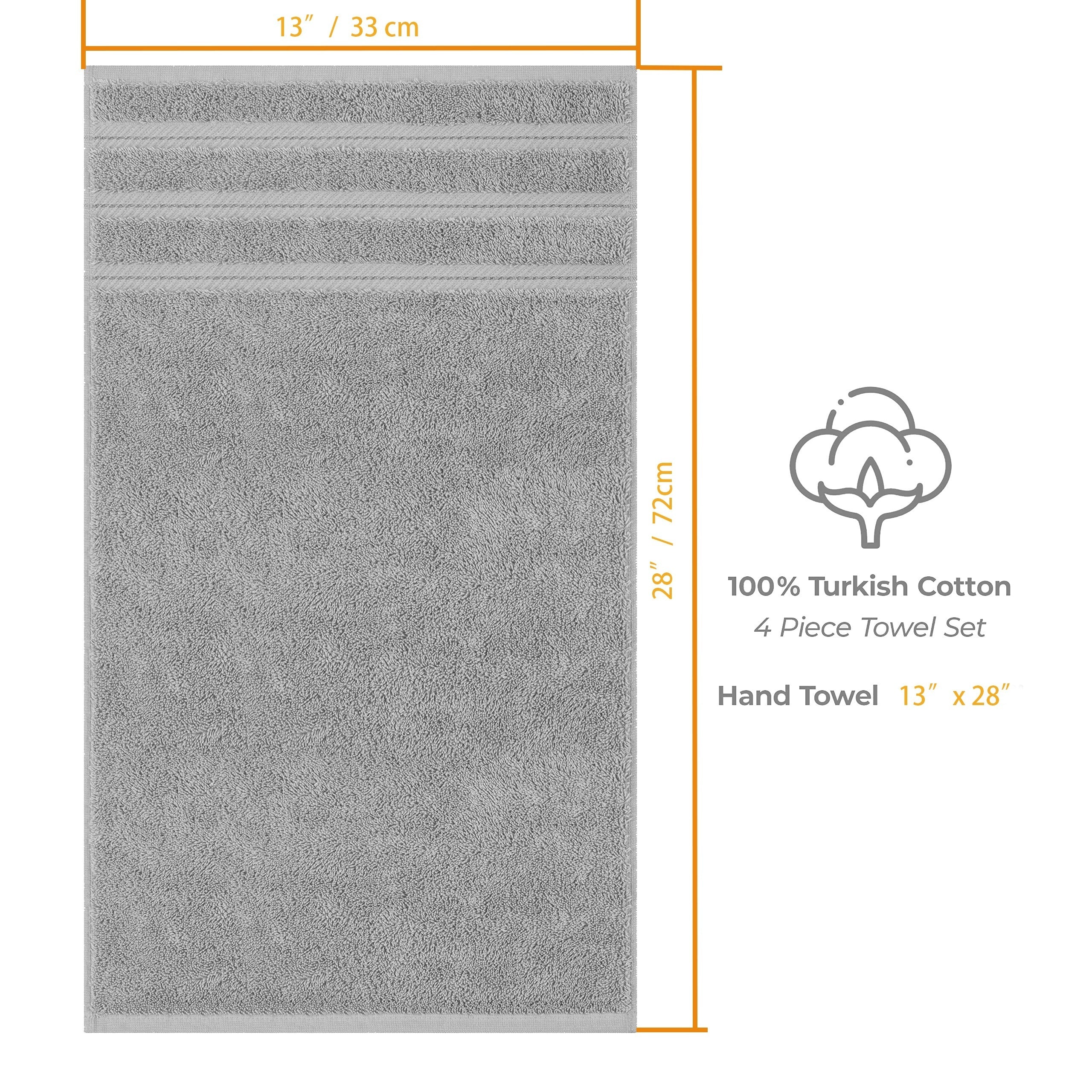 4pcs Cotton Face Towels for Bathroom Hand Wash