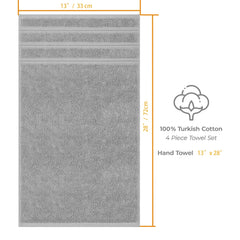 4pcs Cotton Face Towels for Bathroom Hand Wash