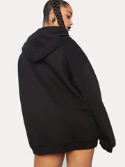 Gothic Skull Print Long Sleeve Hoodie
