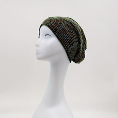 Rhinestone Velvet Turban Cap Slouchy Beanie Head Wrap Lightweight Bonnet