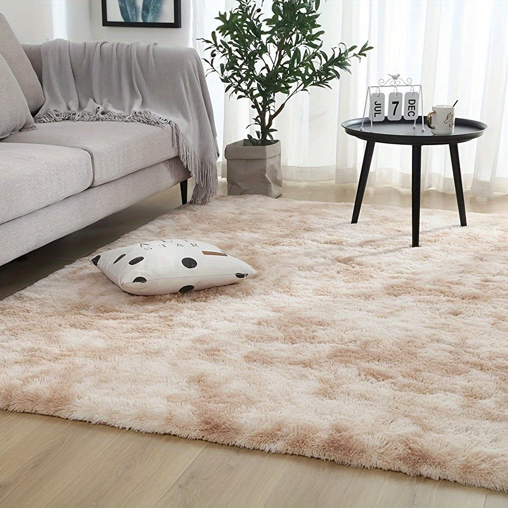 Tie Dye Plush Fabric Floor Mat Area Rug Carpet - Home Decor