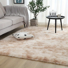 Tie Dye Plush Fabric Floor Mat Area Rug Carpet - Home Decor
