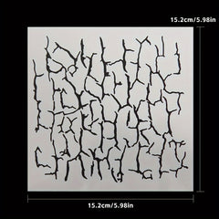 Wall Crack Plastic Stencil for DIY Scrapbooking Paper Card Decoration